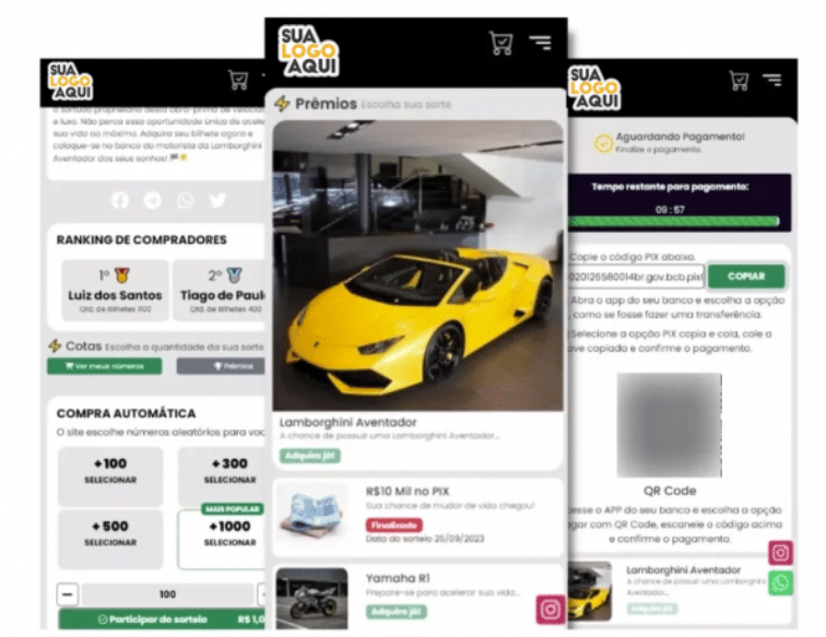 Script de Site de Rifas em PHP